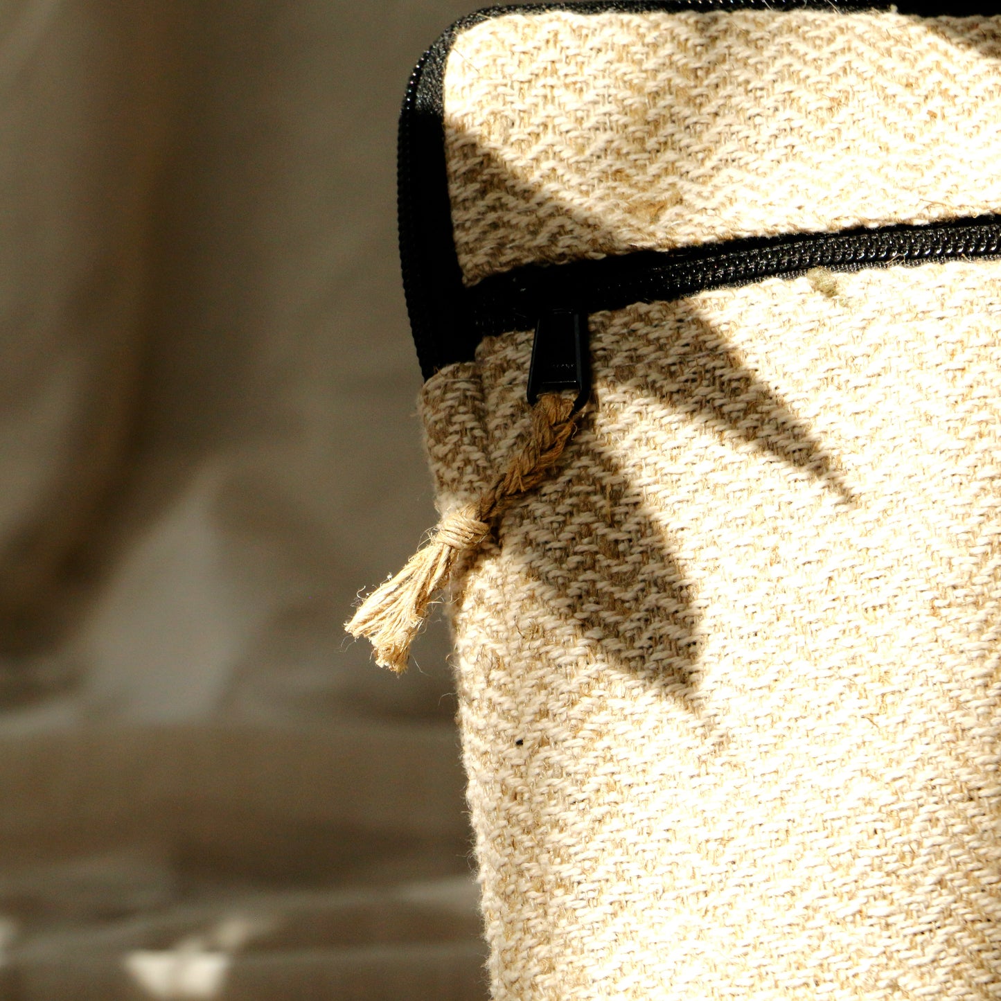 EarthyEssence Laptop Sleeve Hemp White Bag