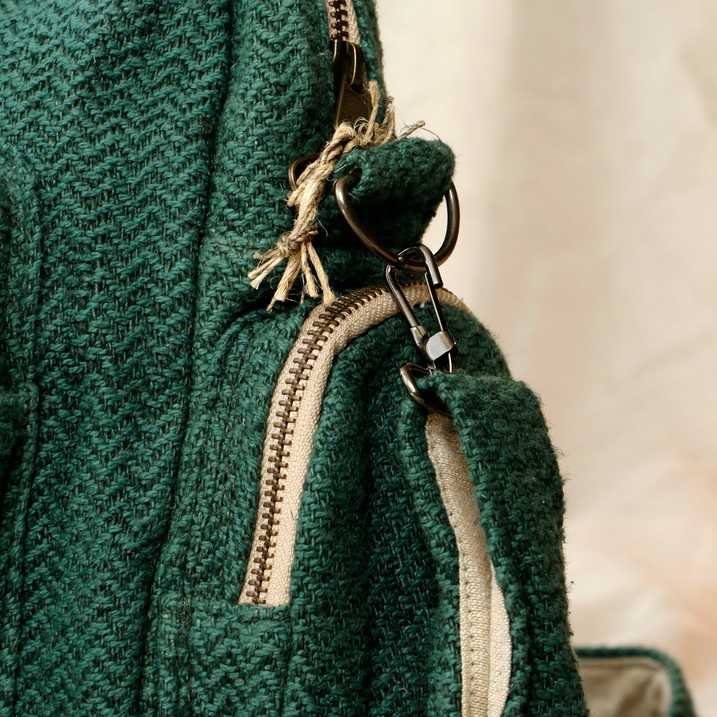 Green Nature Nest Brief Case Hemp Bag