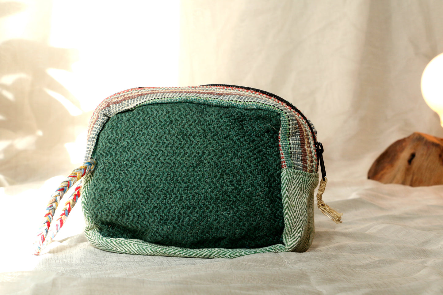 Urban Opulence Clutch Hemp Bag Green